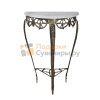 Консольный столик "Мейа Луа" мраморная столешница антик